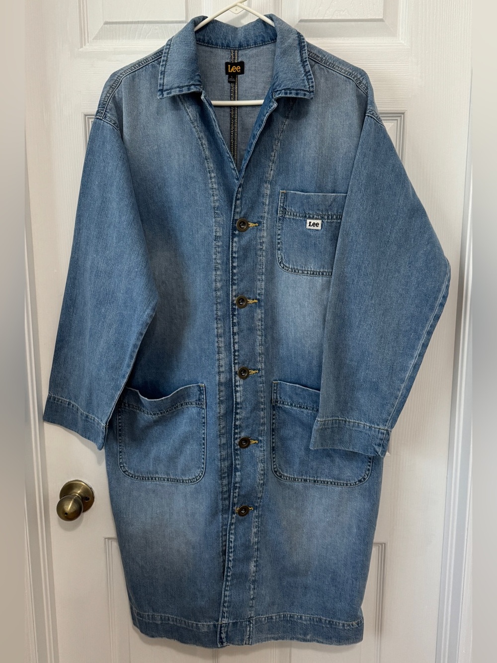 Lee Light Blue Denim Coat Jacket